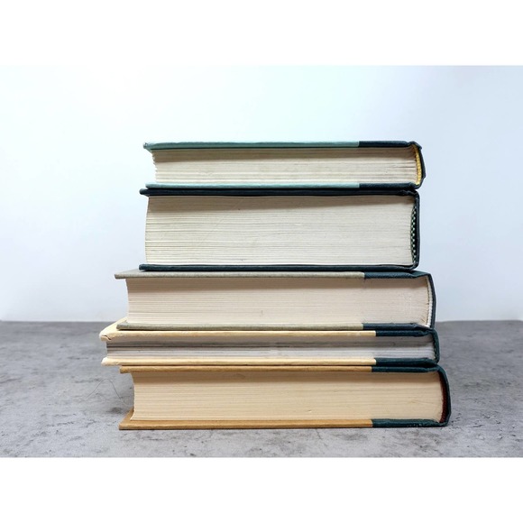 Book decor, teal blue-green decorative books for home decor, staging and props - Picture 6 of 10